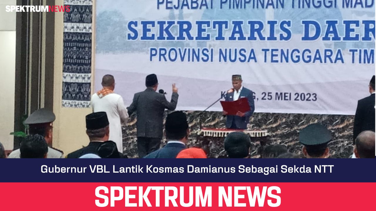 Gubernur VBL Lantik Kosmas Damianus Sebagai Sekda NTT