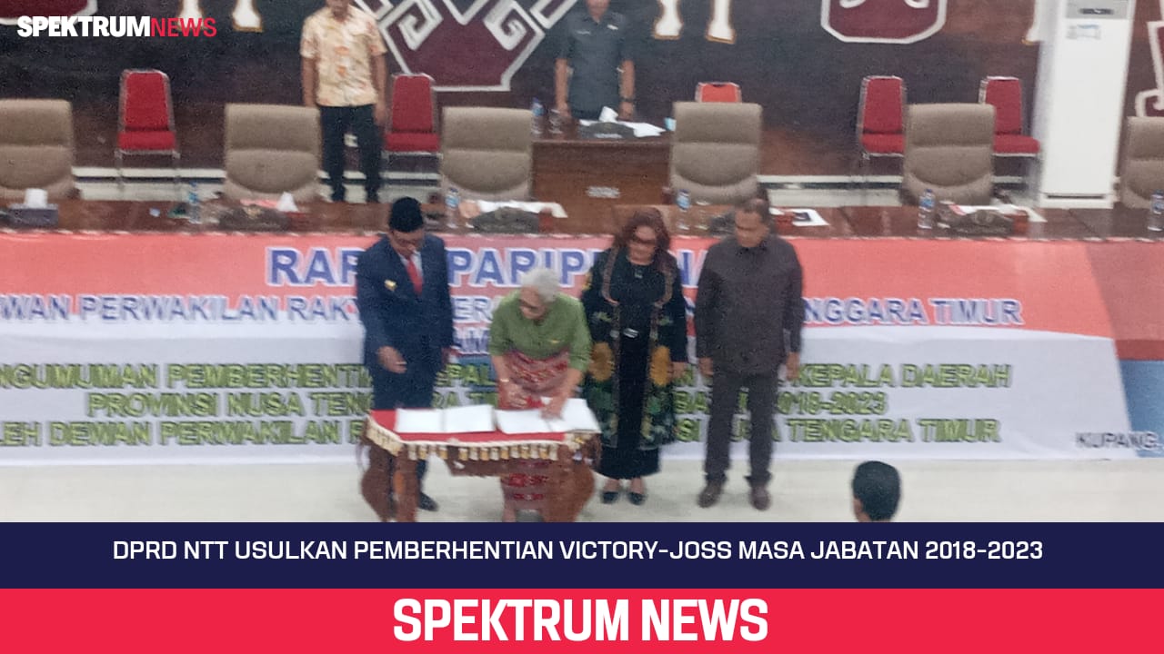DPRD NTT Usulkan Pemberhentian Victory-Joss Masa Jabatan 2018-2023 