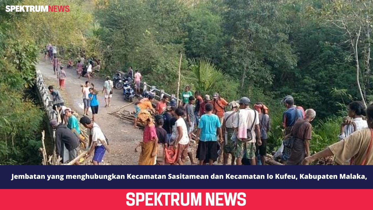Jembatan Penghubung 2 Kecamatan di Malaka Nyaris Ambruk, Kedes Beaneno Minta Perhatian Pemda