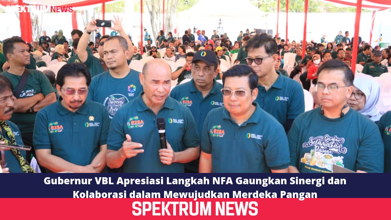 Gubernur VBL Apresiasi Langkah NFA Gaungkan Sinergi dan Kolaborasi dalam Mewujudkan Merdeka Pangan
