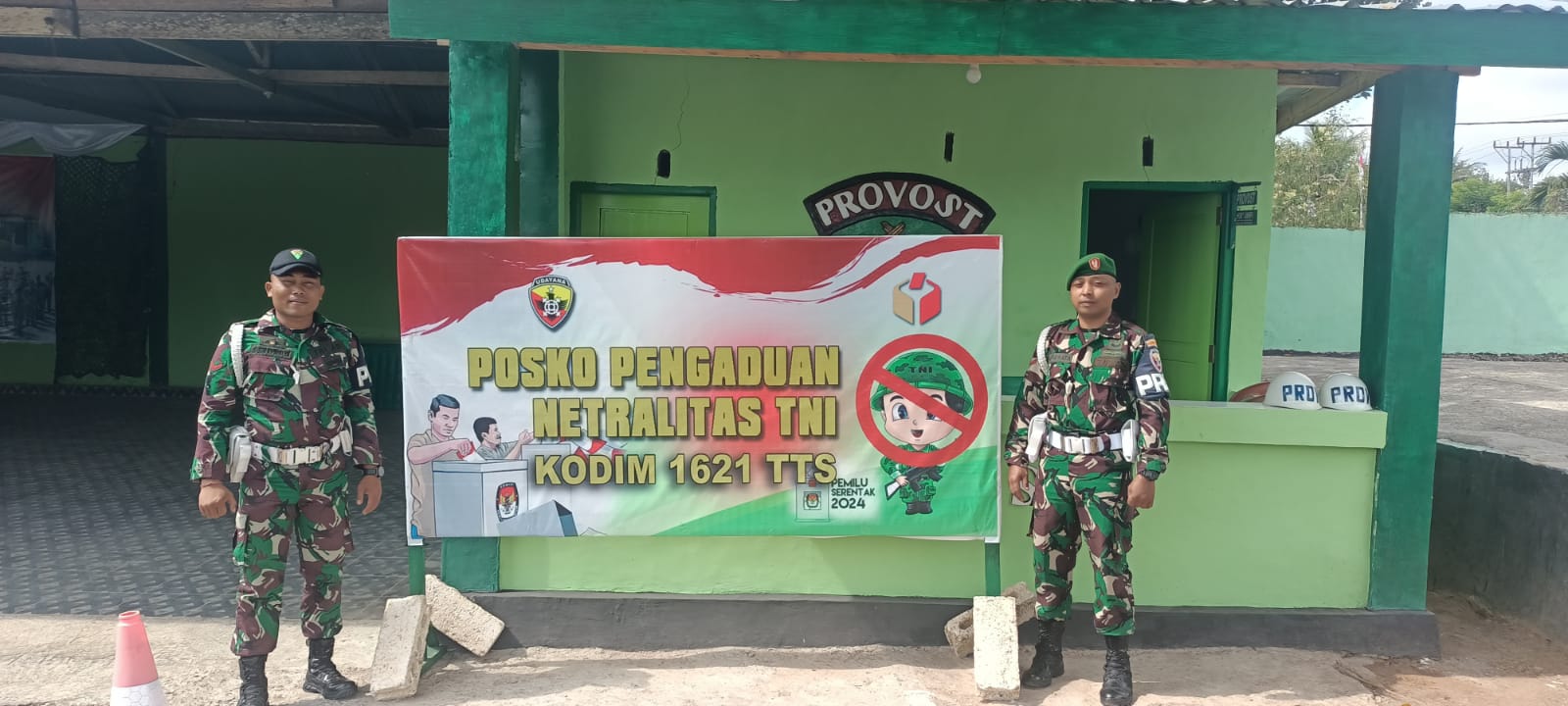 Hindari Tindak Pidana Pelanggaran Pemilu 2024, Kodim 1621/TTS Buka Posko Pengaduan Netralitas TNI