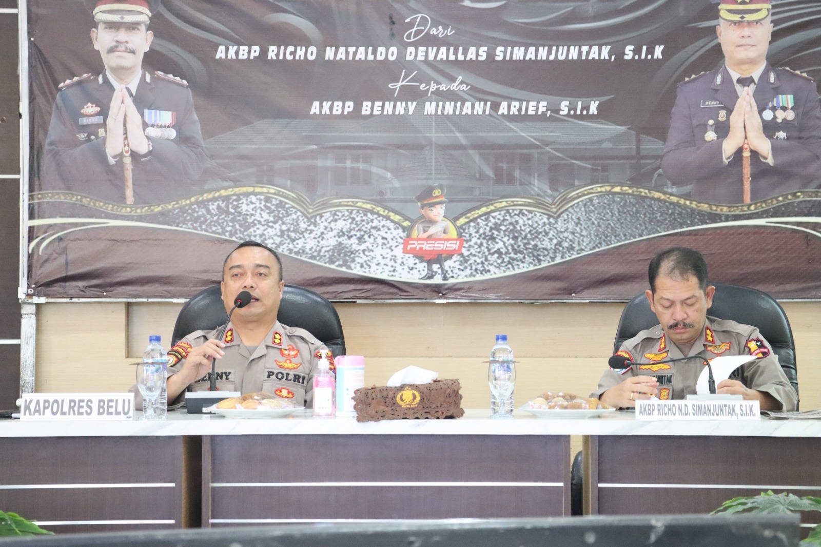Saat Laporan Kesatuan, AKBP Benny Arief Ucap Terima Kasih Kepada Richo Simanjuntak