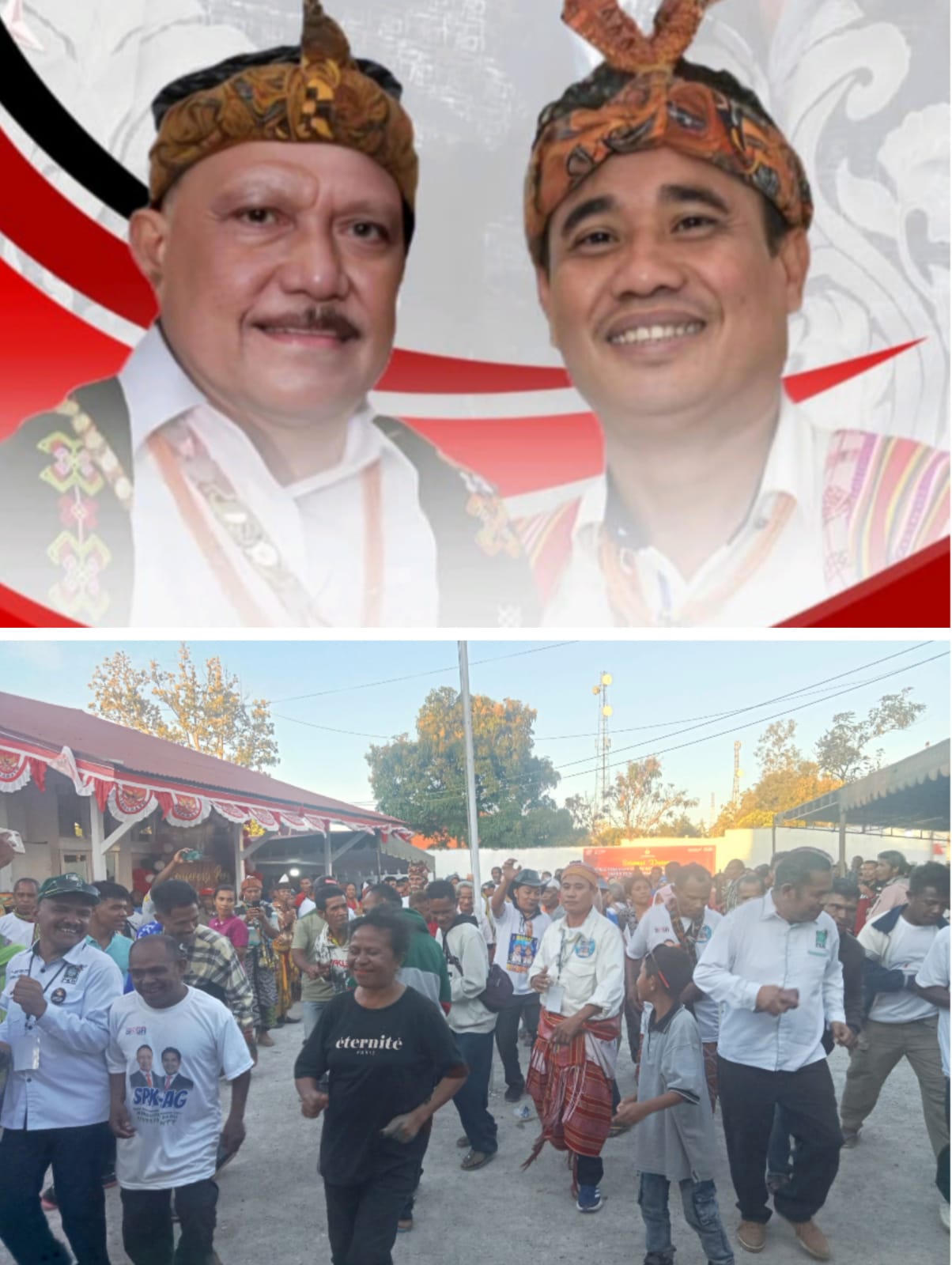Ramai-Ramai Ke KPU, Masyarakat Amanatun, Amanuban, Dan Mollo Siap Menangkan Paket Bumy