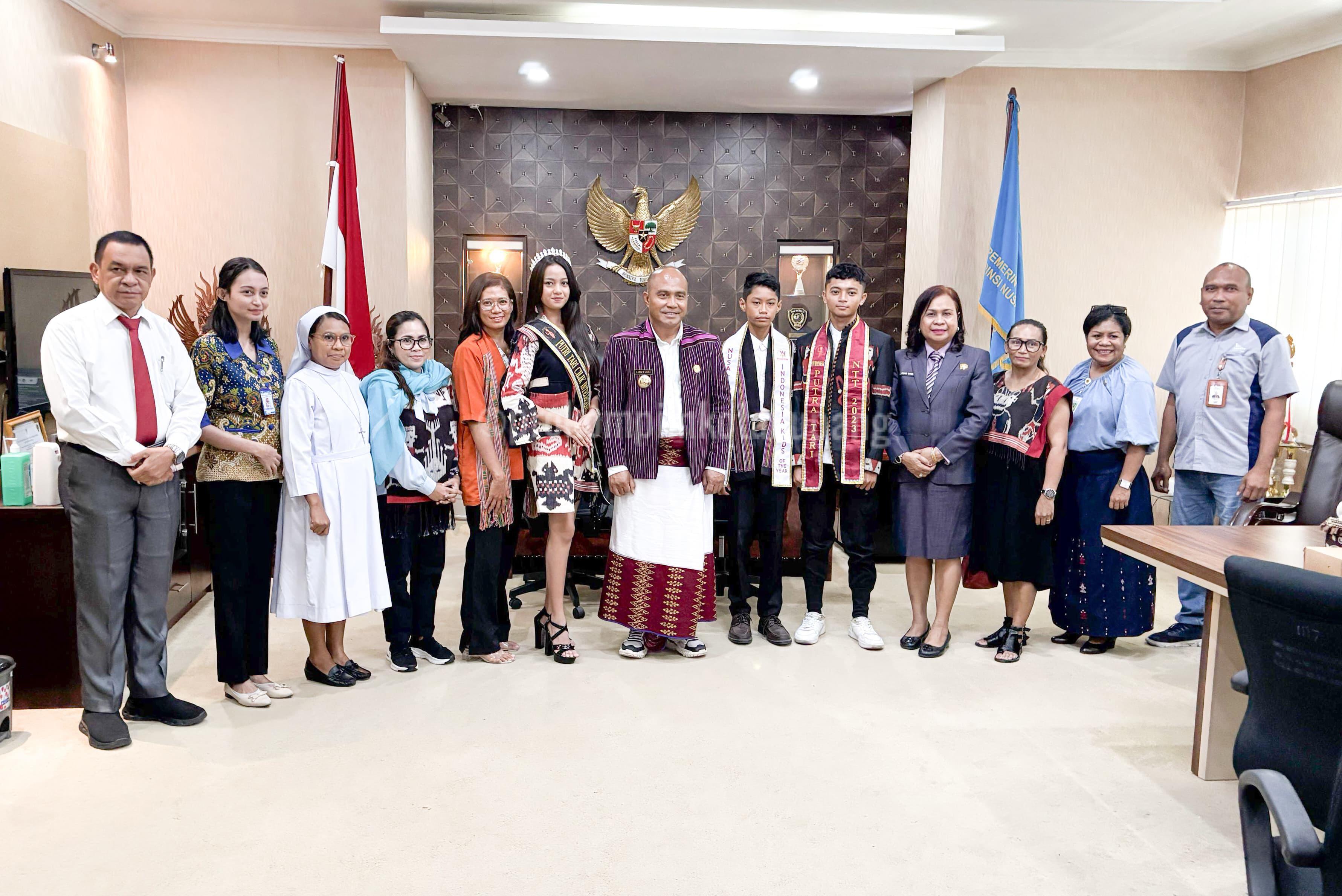 Pj. Walikota Kupang  Terima Audiensi Rumah Musik, Siap Dukung Ajang Putra-Putri Cilik Di Jakarta