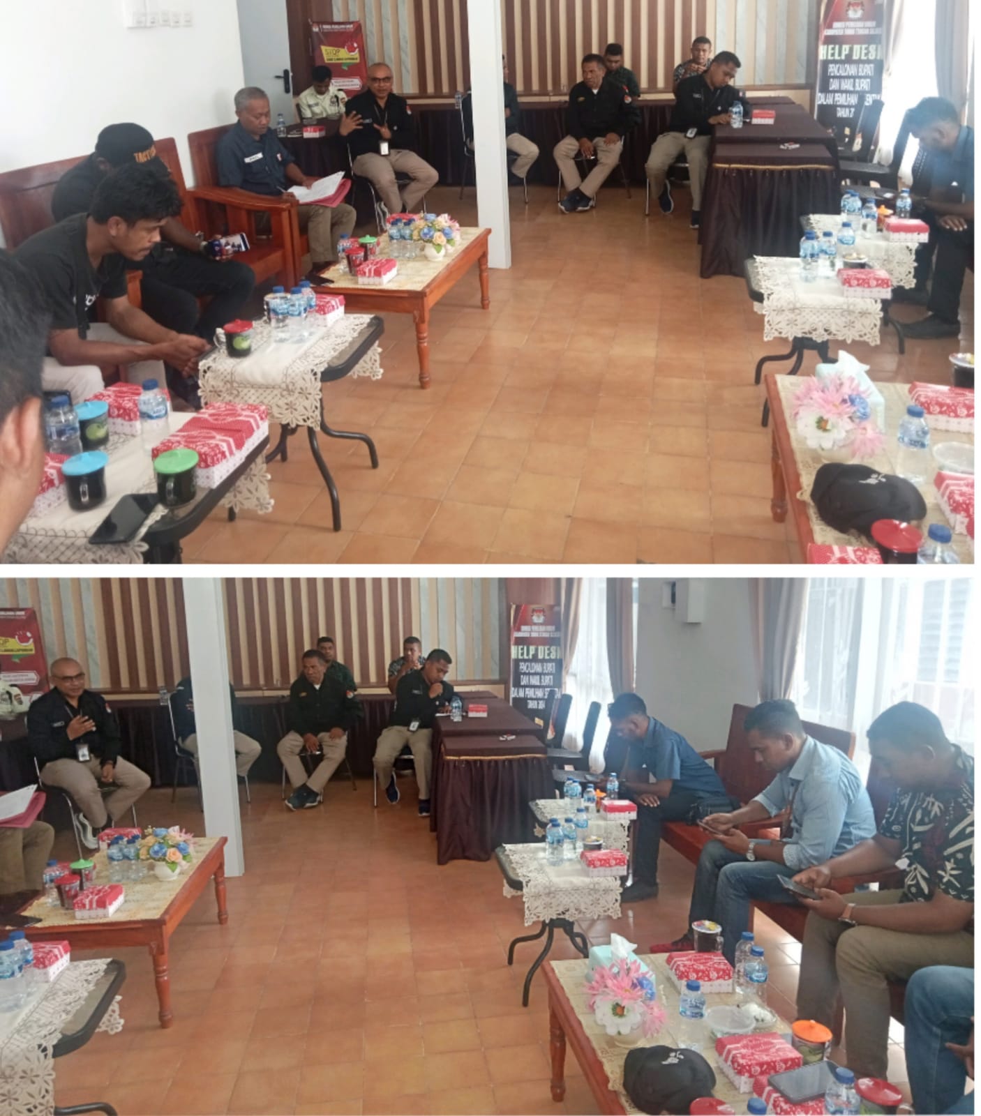 Pimpinan KPU TTS Meminta Maaf Secara Terbuka Kepada Seluruh Wartawan