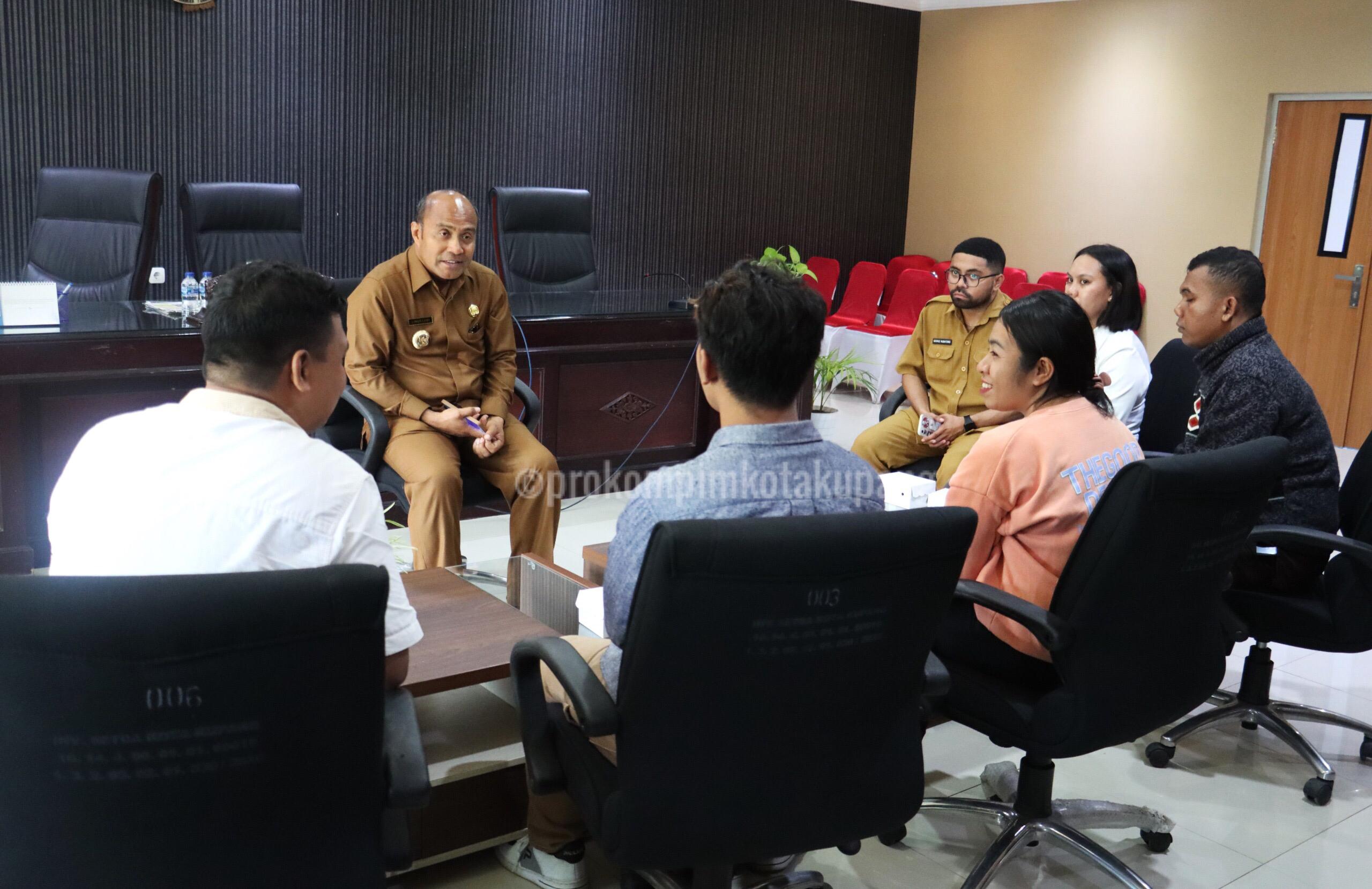 Terima Audiensi Panitia Konser Sepe Natal, Pj. Walikota Minta Pemuda GMIT Lakukan Hal Ini