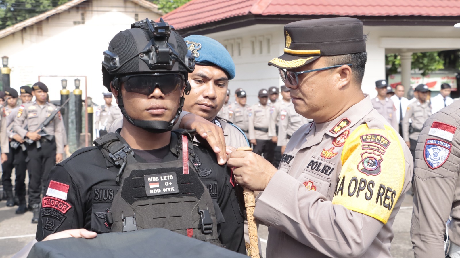 Persiapan Pengamanan NATARU, Kapolres Belu Pimpin Apel Operasi Lilin Turangga 2024