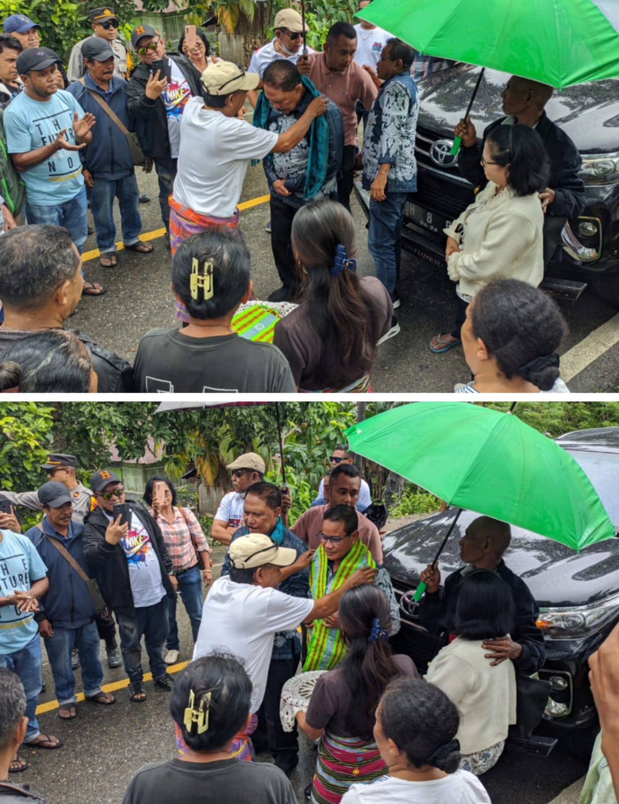 Paket BUMY Tiba Di TTS, Disambut Antusias Warga Di Pintu Batas