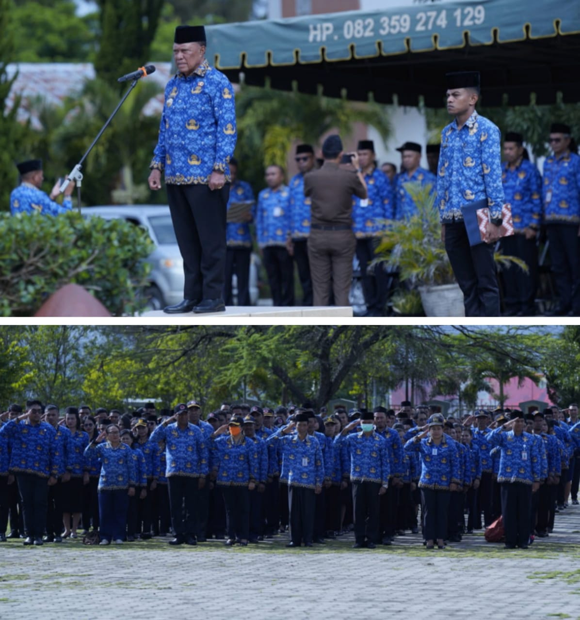 HUT KORPRI Ke-54, Bupati TTS Bacakan Sambutan Ketua Umum DP KORPRI Kepada Seluruh ASN