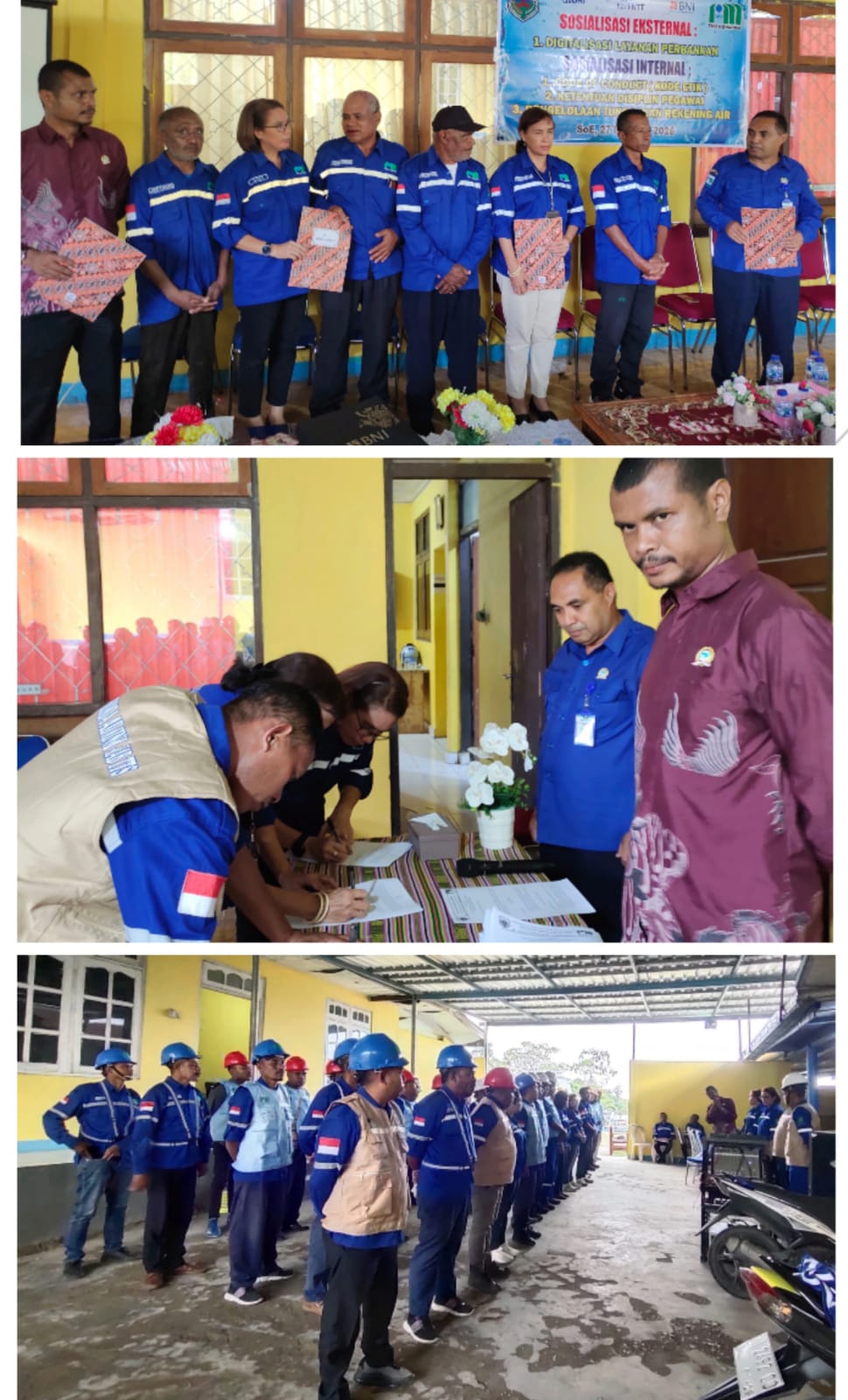 Tingkatkan Komitmen Pelayanan, Perumda Air Minum TTS Gelar Apel Kekuatan dan Sosialisasi Etika Kerja