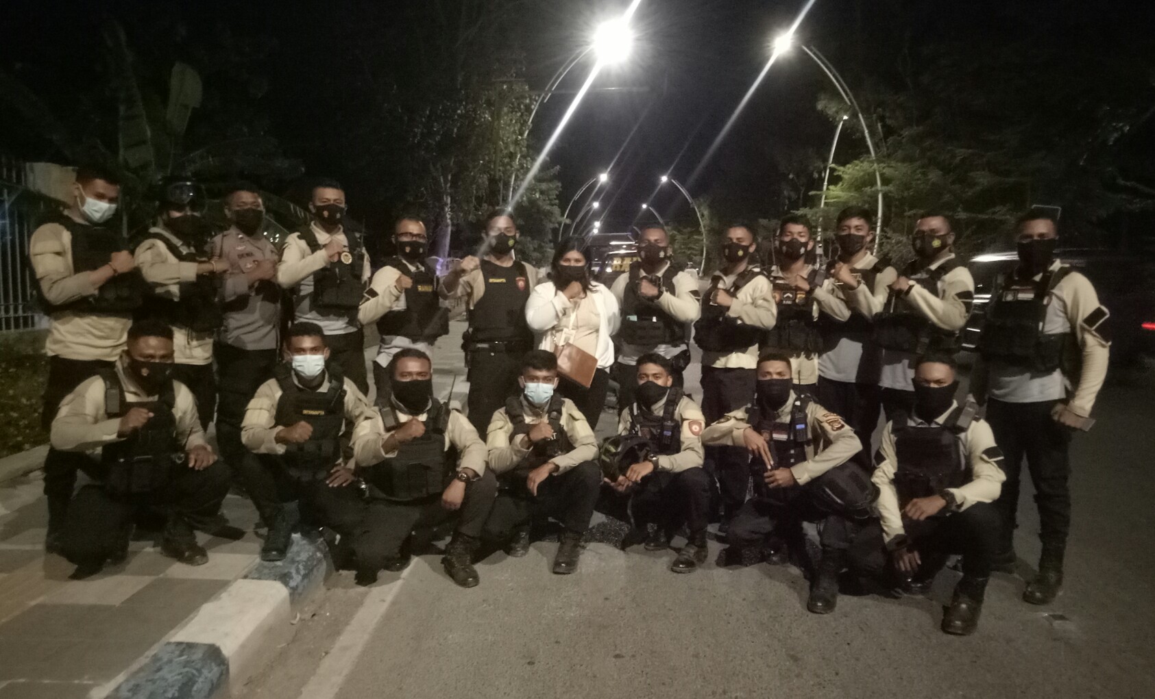 Penertiban PPKM level III  Kota Kupang Oleh Raimas Polda NTT