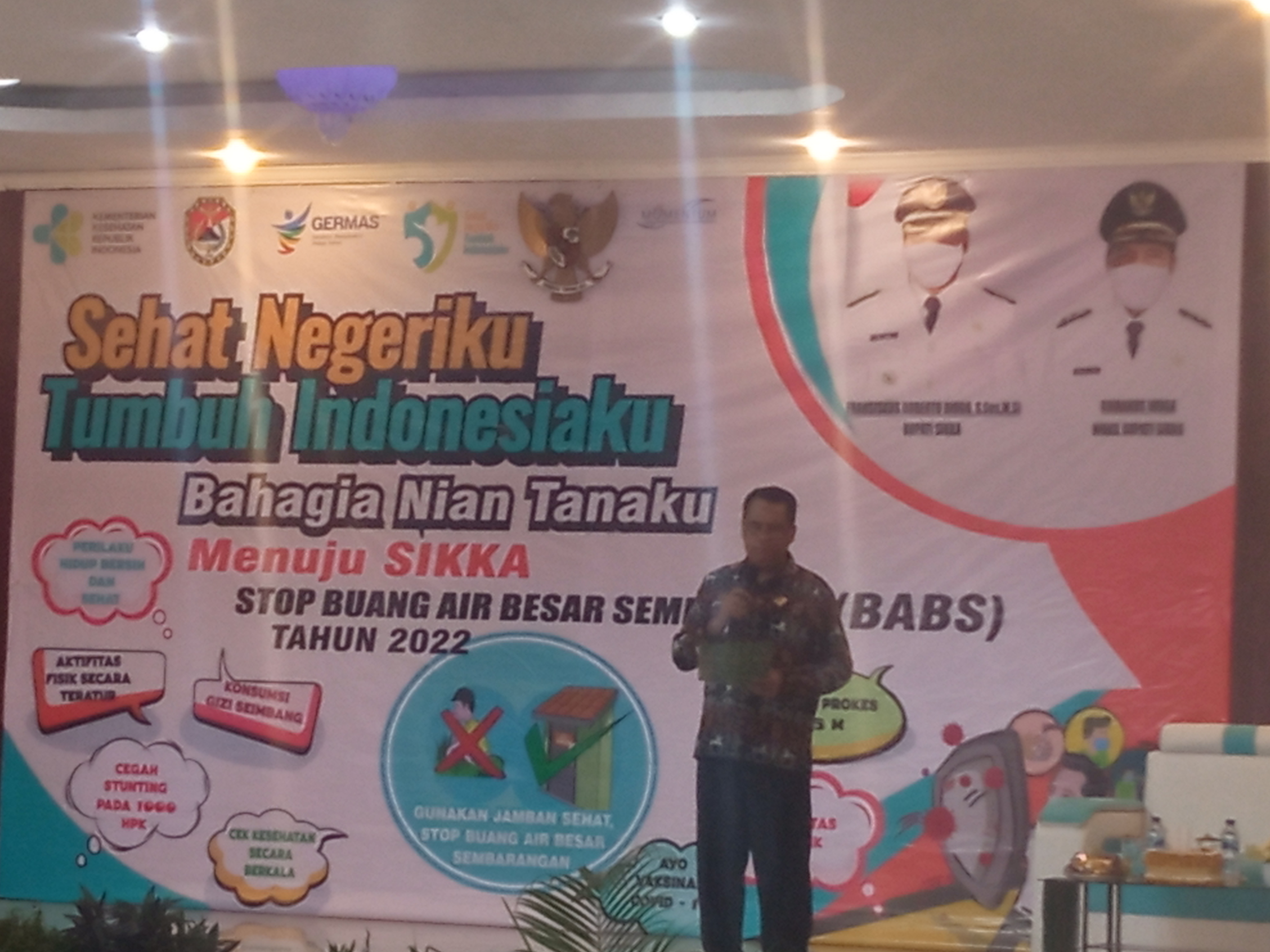 Moment HKN, Pemkab Sikka Canangkan Stop Buang Air Besar Sembarangan