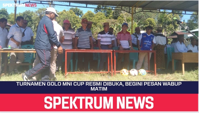 Turnamen Golo Meni Cup Resmi Dibuka, Begini Pesan Wabup Matim