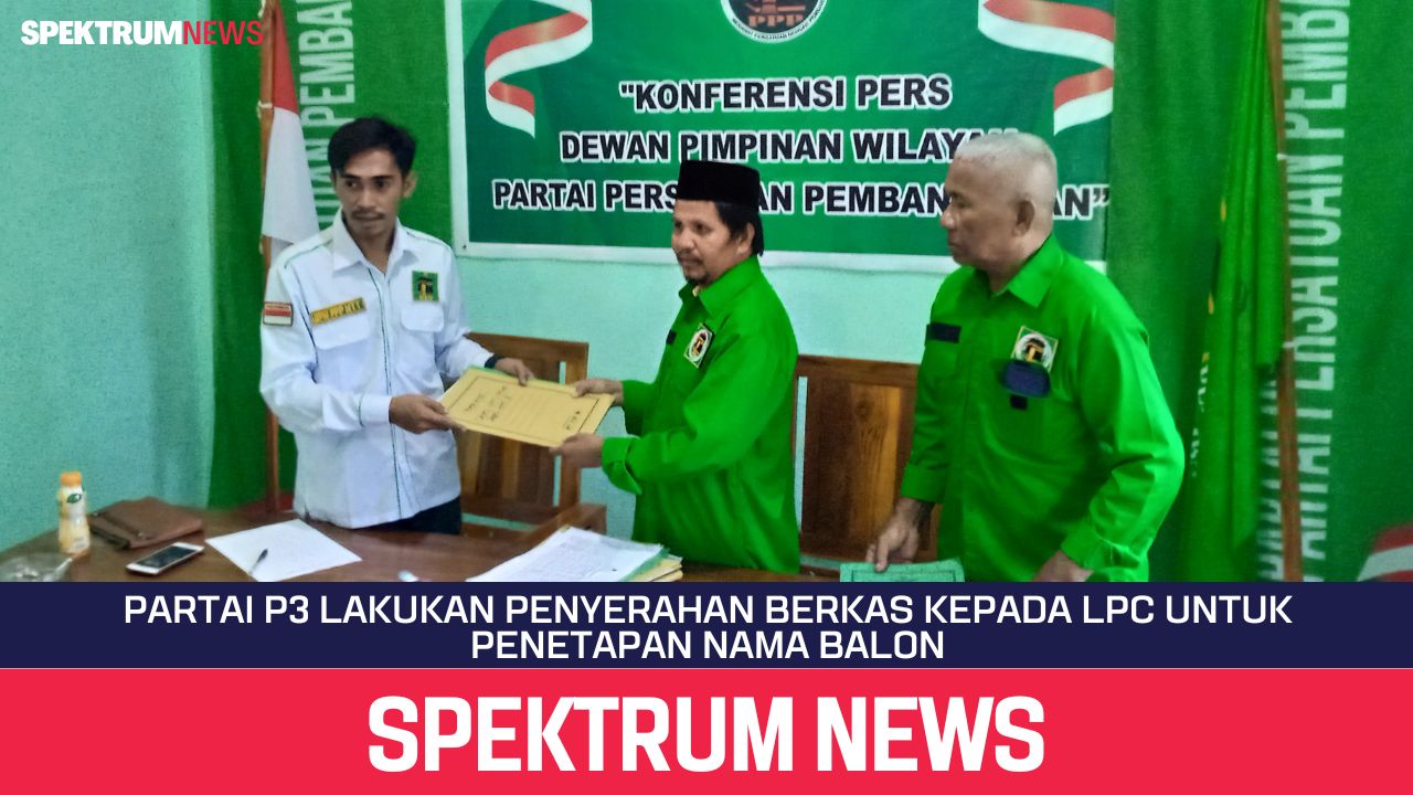 Partai P3 Lakukan Penyerahan Berkas Kepada LPC Untuk Penetapan Nama Balon