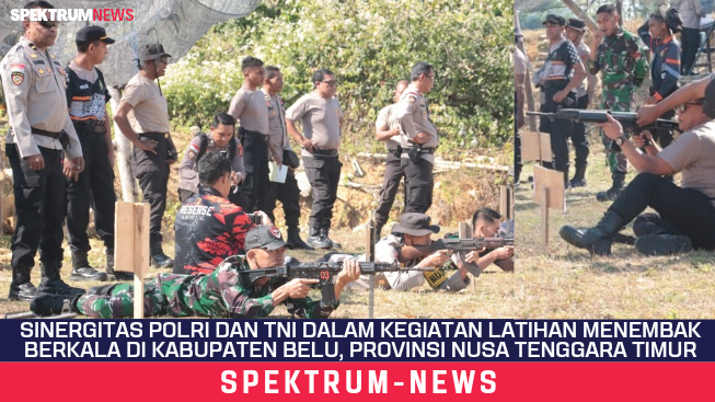Jaga Solidaritas, Polres Belu Dan TNI Gelar Latihan Menembak Di Kompi Kavaleri KKA
