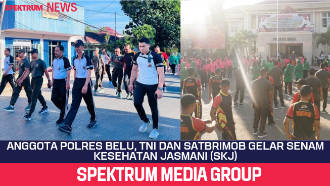 Terus Jaga Kekompakan Di Tapal Batas, Polri, TNI Dan SatBrimob Gelar SKJ Di Mapolres Belu