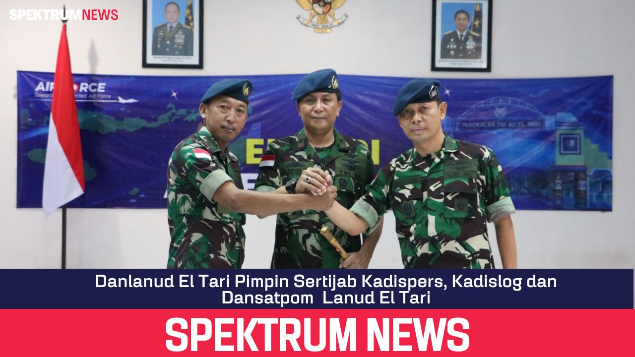 Danlanud El Tari Pimpin Sertijab Kadispers, Kadislog dan Dansatpom  Lanud El Tari
