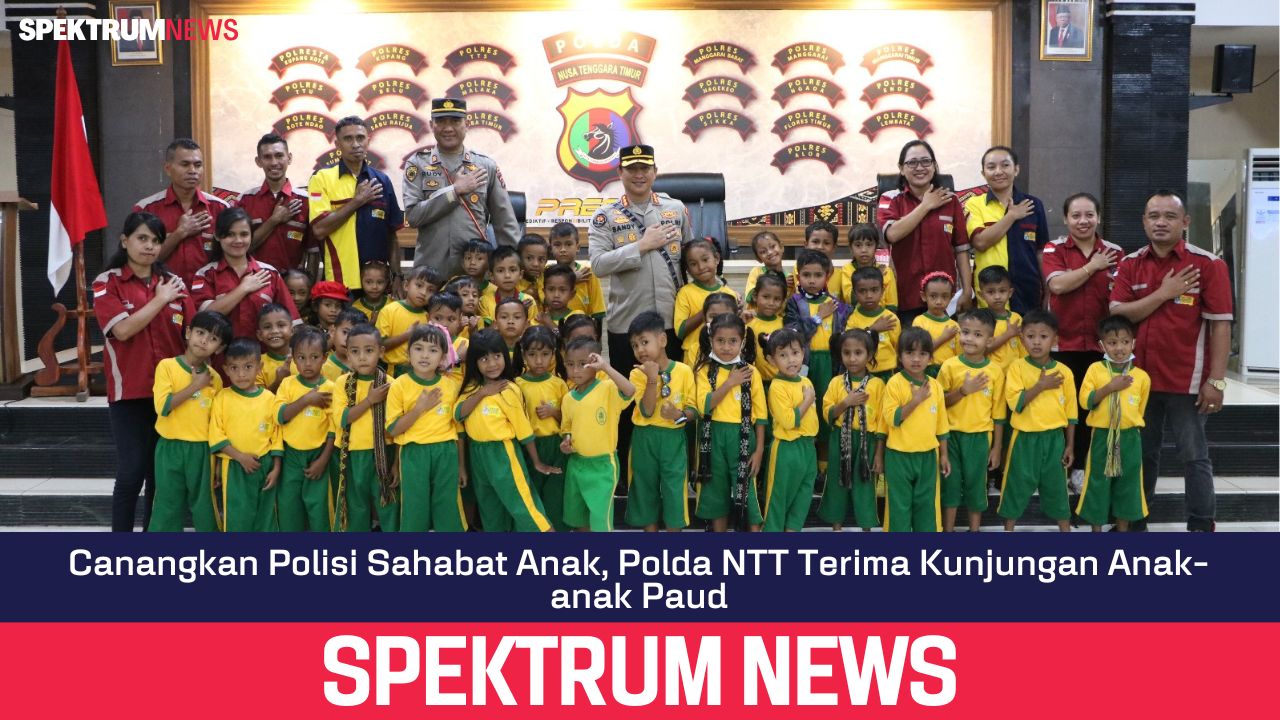 Canangkan Polisi Sahabat Anak, Polda NTT Terima Kunjungan Anak-anak Paud
