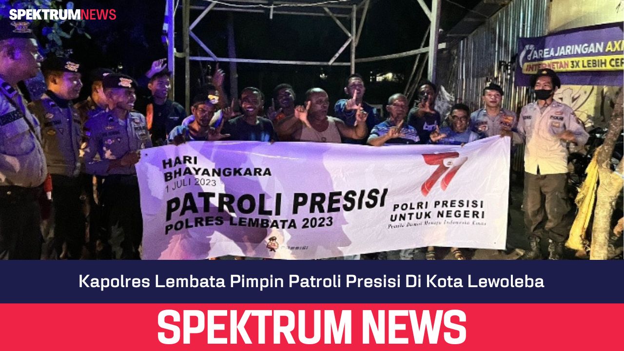 Kapolres Lembata Pimpin Patroli Presisi Di Kota Lewoleba