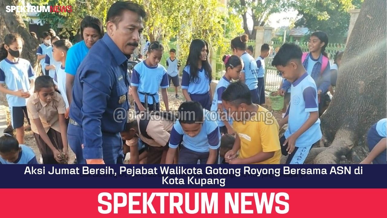 Aksi Jumat Bersih, Pejabat Walikota Gotong Royong Bersama ASN di Kota Kupang