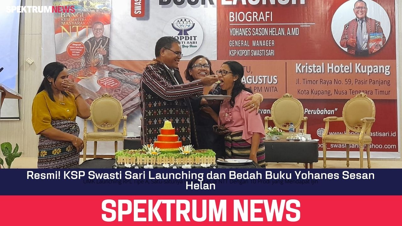 Resmi! KSP Swasti Sari Launching dan Bedah Buku Yohanes Sesan Helan