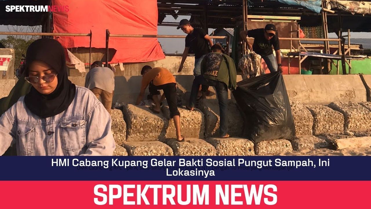 HMI Cabang Kupang Gelar Bakti Sosial Pungut Sampah, Ini Lokasinya