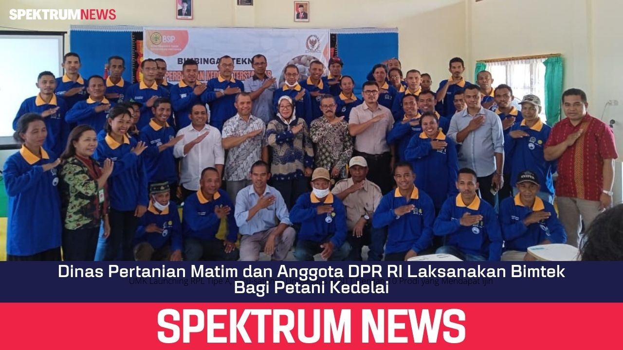 Dinas Pertanian Matim dan Anggota DPR RI Laksanakan Bimtek Bagi Petani Kedelai