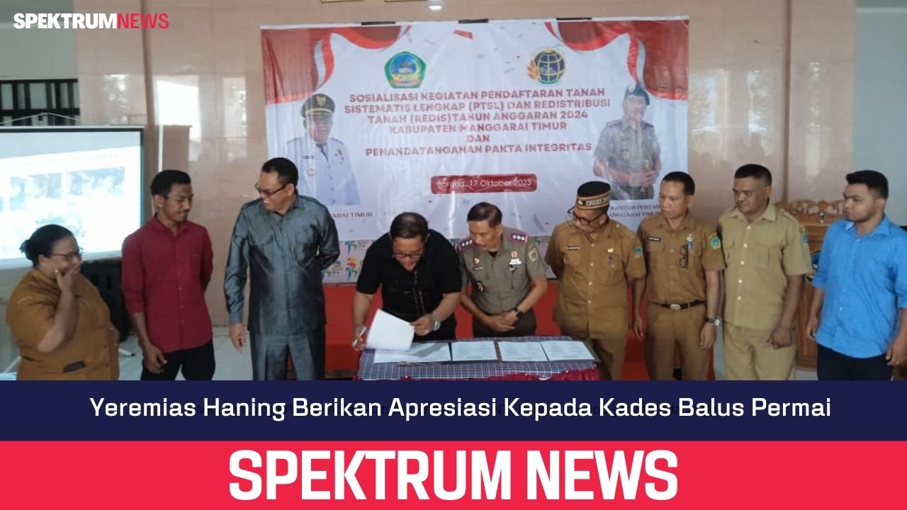 Yeremias Haning Berikan Apresiasi Kepada Kades Balus Permai
