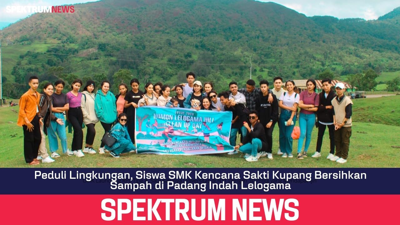 Peduli Lingkungan, Siswa SMK Kencana Sakti Kupang Bersihkan Sampah di Padang Indah Lelogama