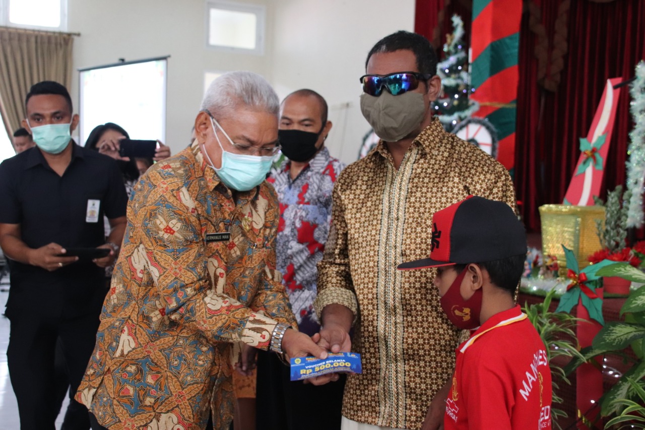 Pemkot Kupang Rayakan Natal Bersama Anak Yatim dan Kaum Disabilitas