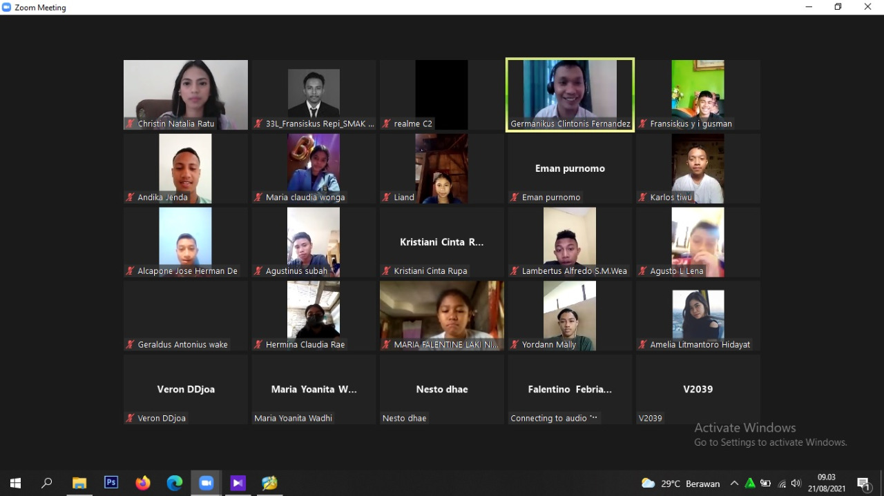 SMA Katolik Frateran Ndao Ende Gelar Webinar Untuk Peserta Didik Kelas X, Untuk Apa?