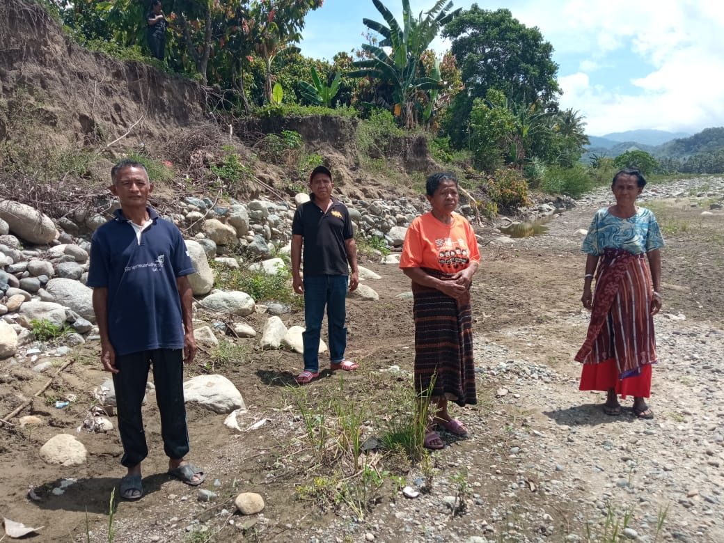 Puluhan Lahan Persawahan Hancur Akibat Banjir, Warga Aebubu Paga Minta Perhatian Serius Pemda Sikka