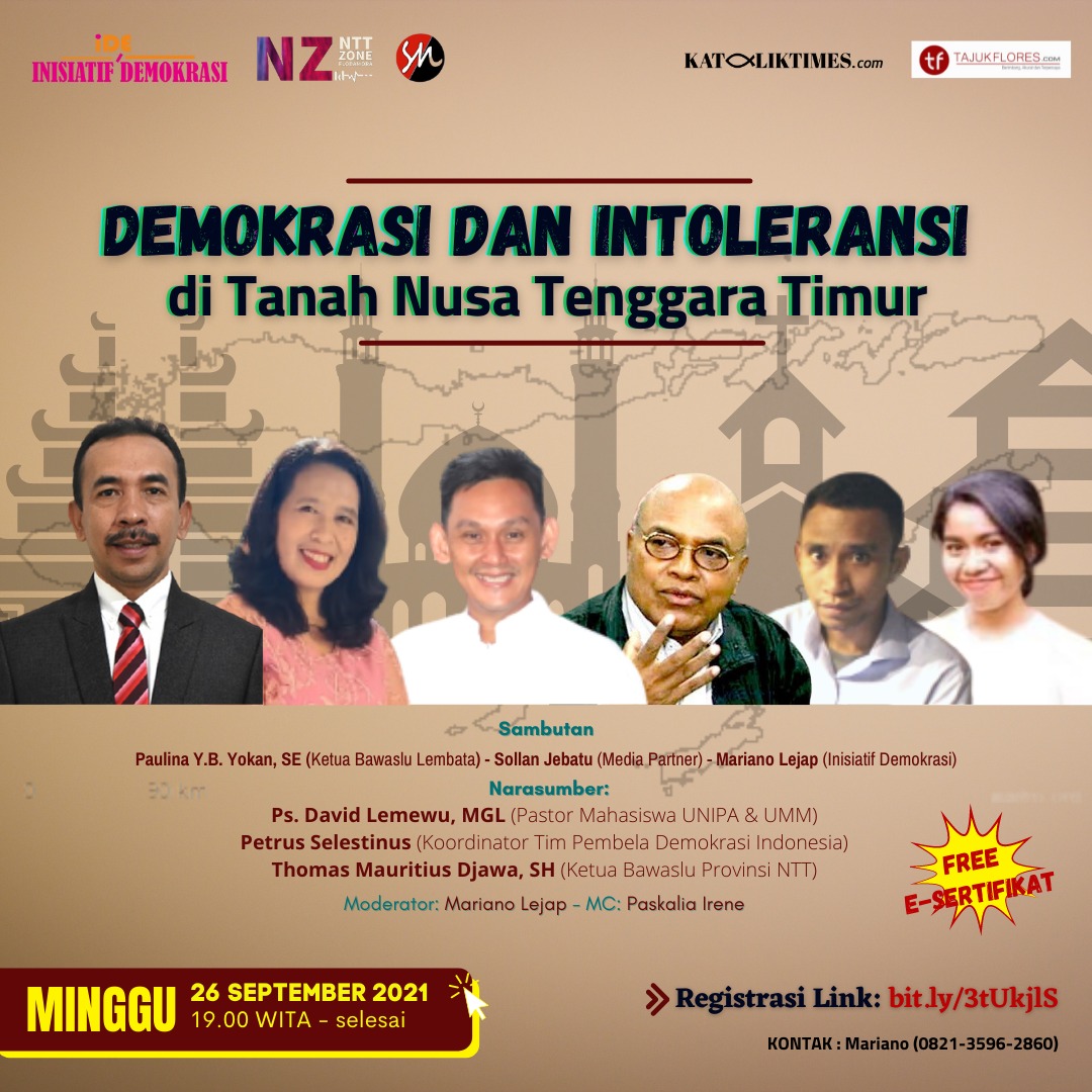 INISIATIF DEMOKRASI GELAR WEBINAR DEMOKRASI DAN INTOLERANSI DI TANAH NTT