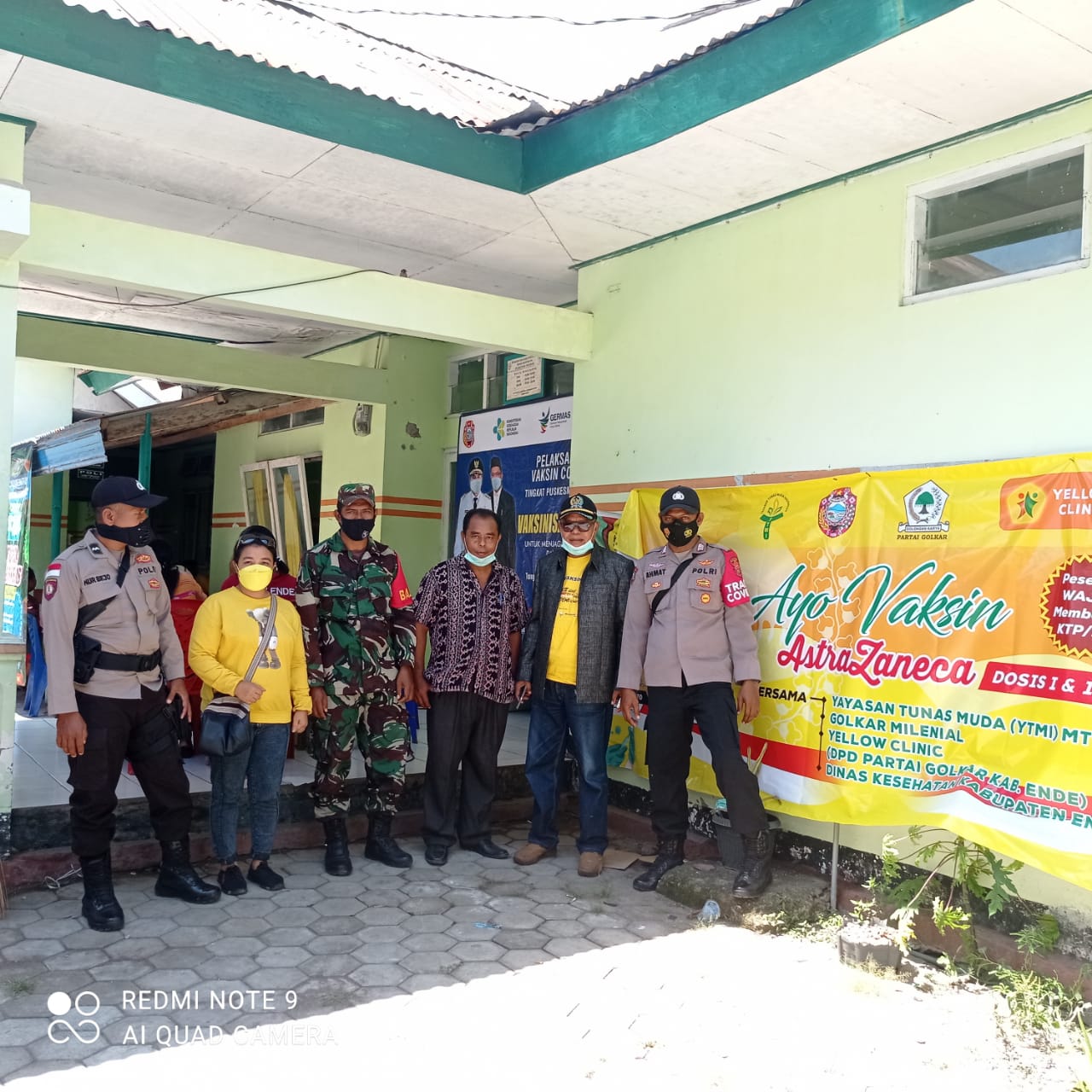 DPD Partai Golkar Ende Menggelar Vaksinasi Masal Di Kecamatan Ndori