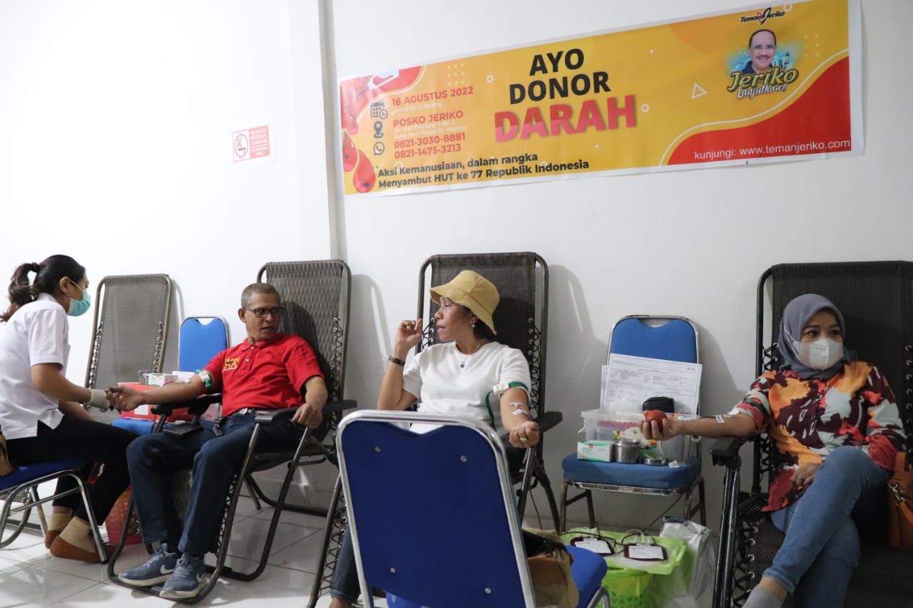 Teman Jeriko sumbang 47 Kantong Darah Bagi Kemanusiaan