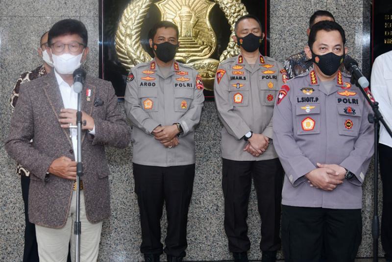 Menkominfo Temui Kapolri  Bahas Perkuat Kerja Sama di Bidang Infrastruktur TIK