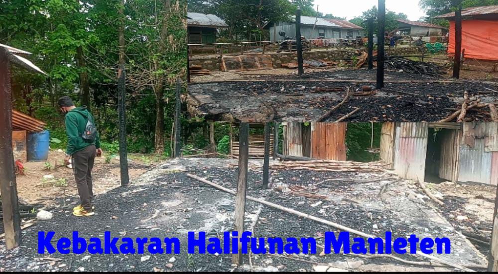 Pemda Belu Lambat Perhatikan Korban Kebakaran Rumah di Desa Manleten 