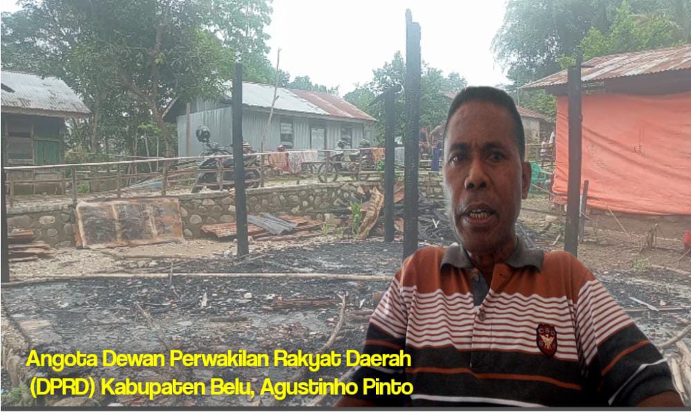 Anggota DPRD Belu Minta Dinsos Segera Eksekusi Kebakaran Rumah di Manleten 