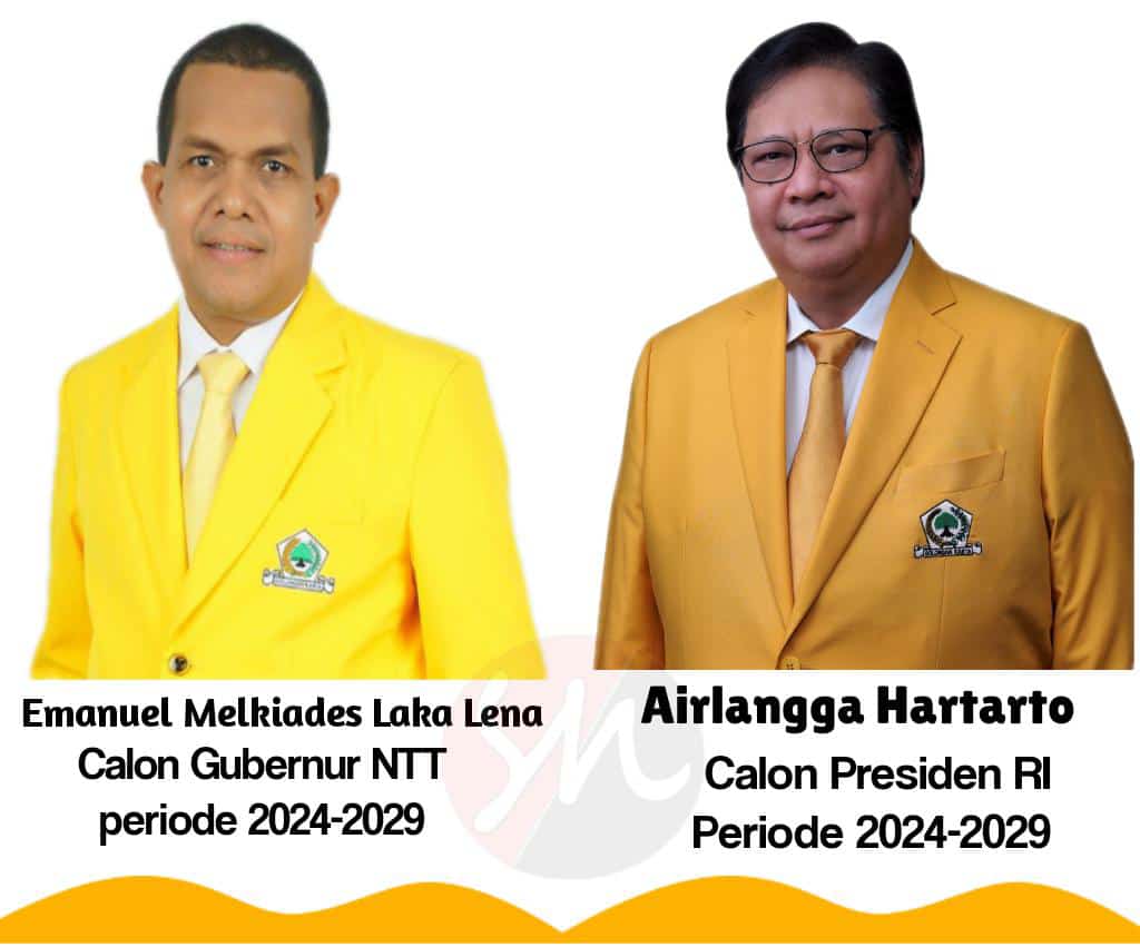 Partai Golkar Usung Melkiades Laka Lena Cagub NTT dan Airlangga Hartarto Capres 2024-2029